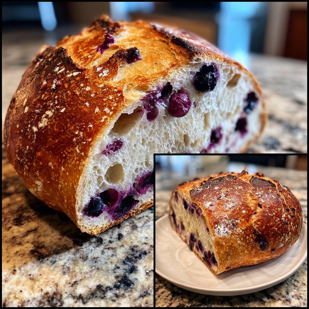 Blueberry Lemon Sourdough with Lavender Infusion