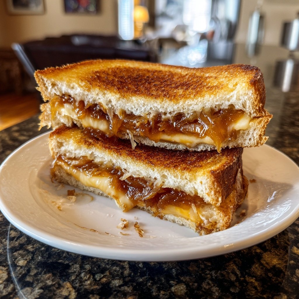 Caramelized Onion and Brie Grilled Cheese