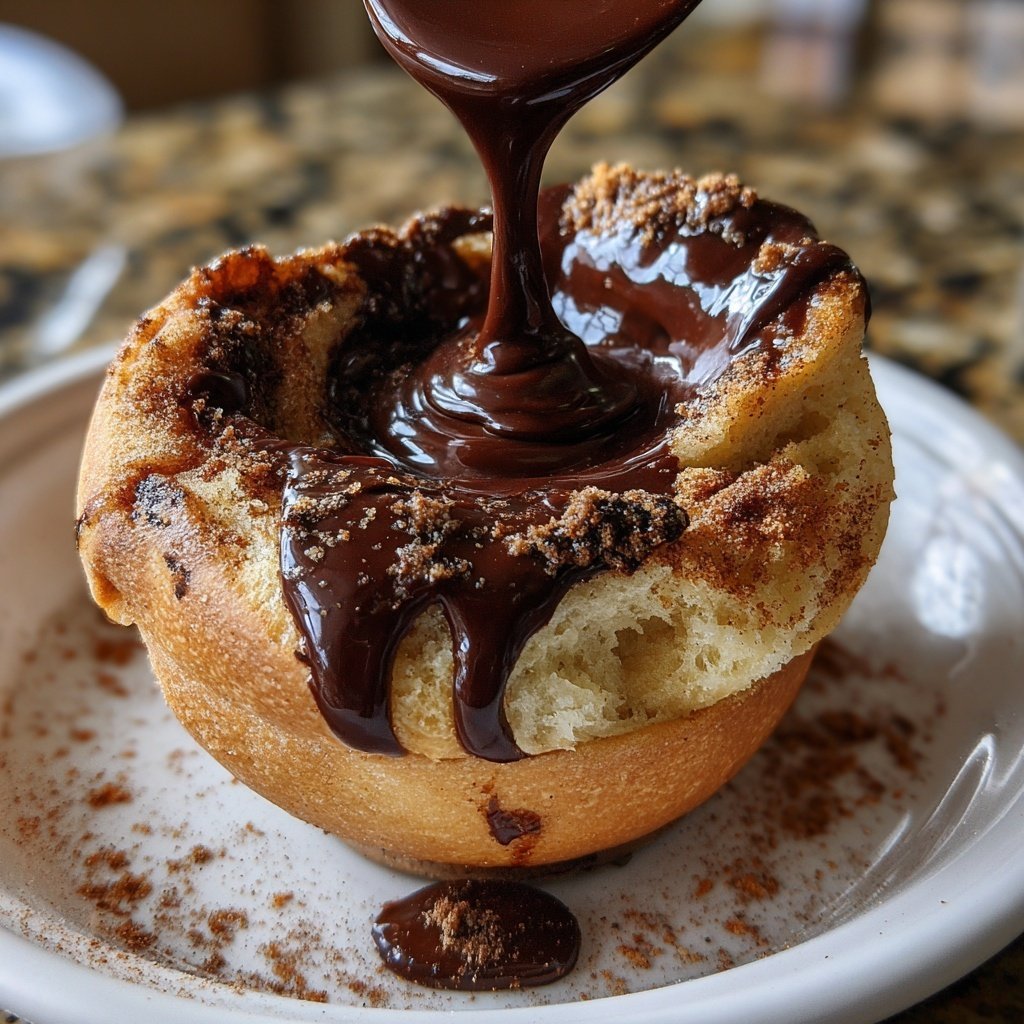 Cinnamon Roll Chocolate Fondue