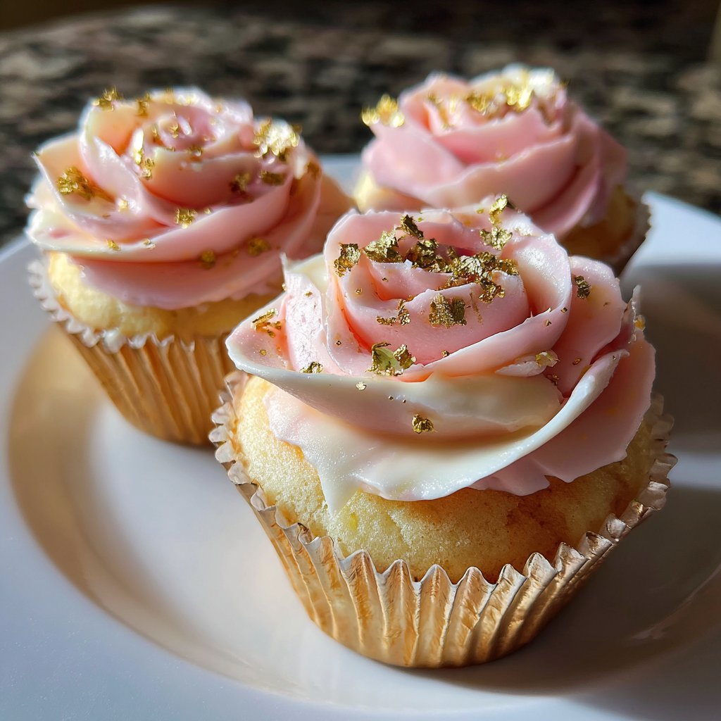 Petal Perfect Rose Cupcakes