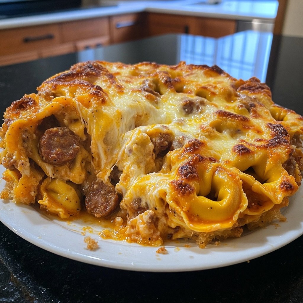 Baked Tortellini with Sausage