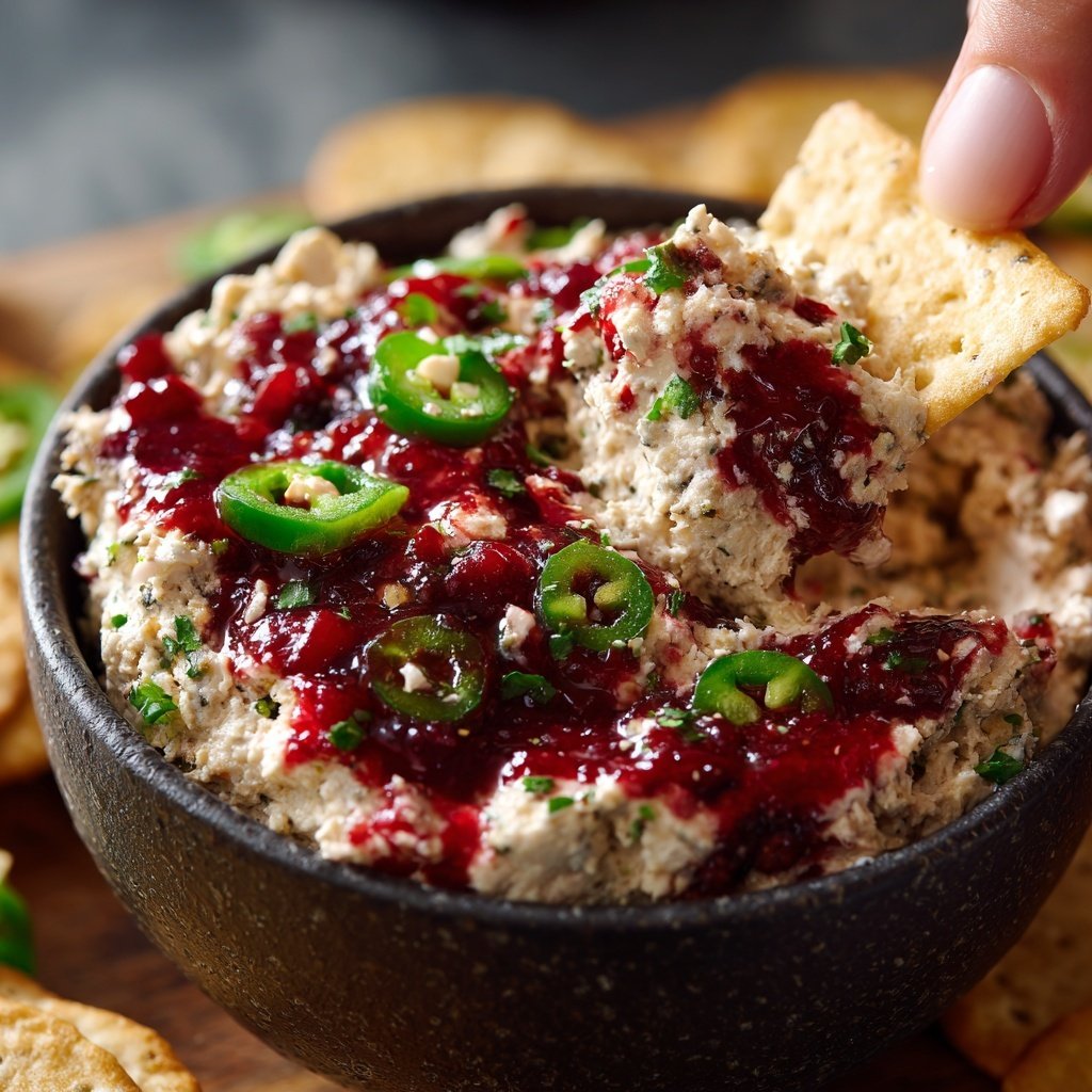 Cranberry Jalapeño Cream Cheese Dip