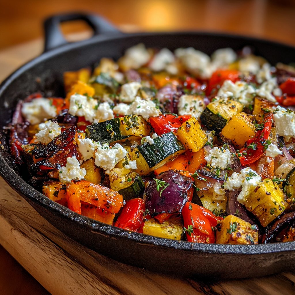 Roasted Vegetables with Feta