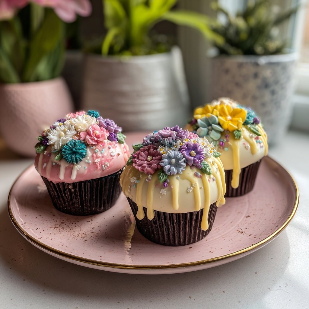 Gourmet Flower Cupcake Series