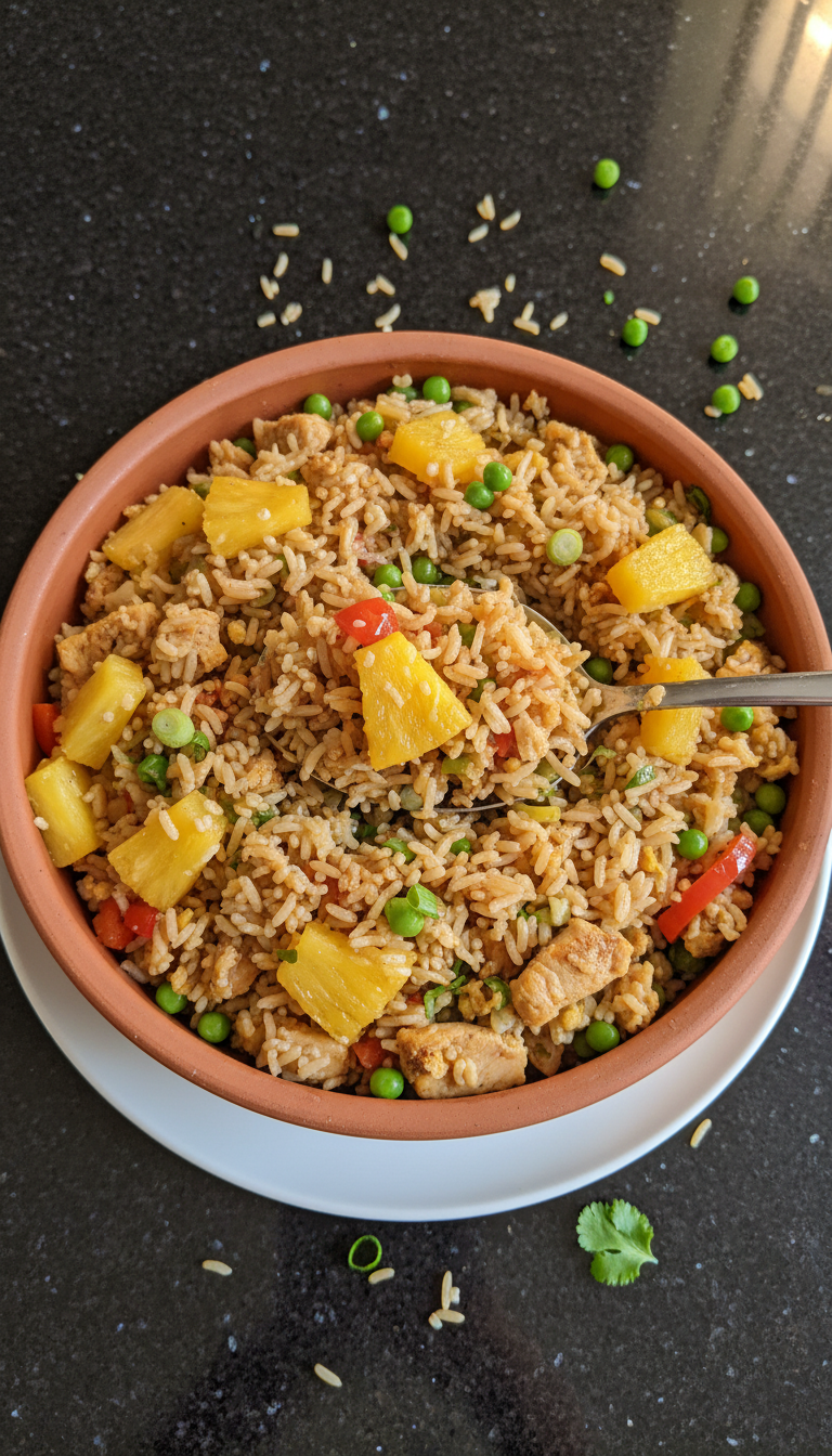 Pineapple Chicken Fried Rice