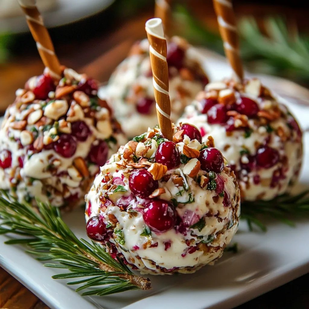 Festive Cranberry Pecan Cheese Ball