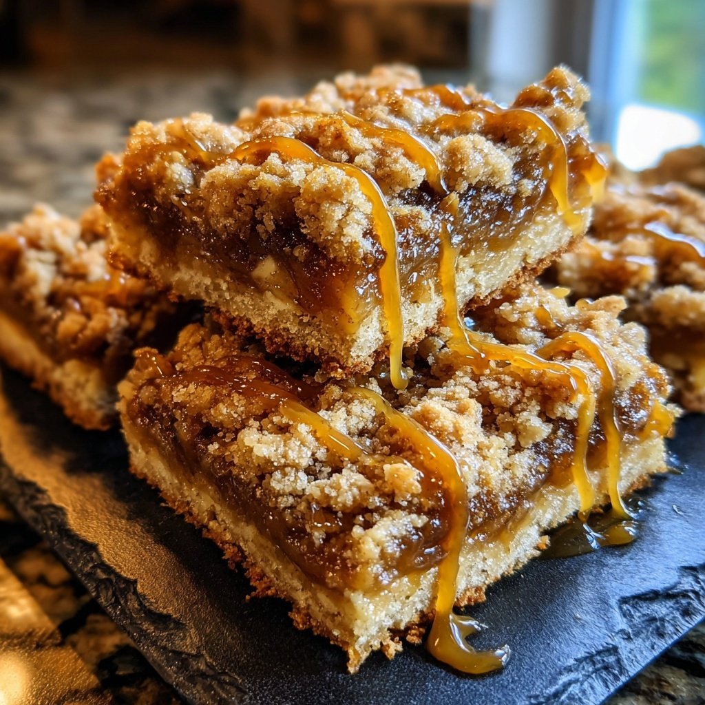 Banana Caramel Crumb Bars