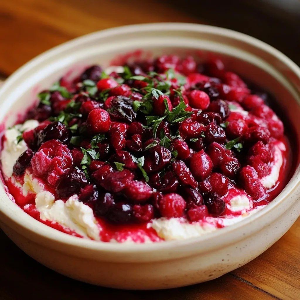 Spicy Cranberry Jalapeño Cream Cheese Dip