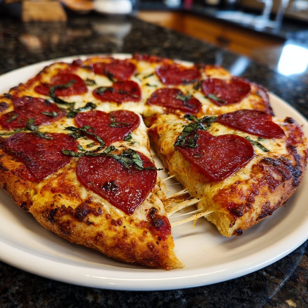 Romantic Valentine's Day Pizza