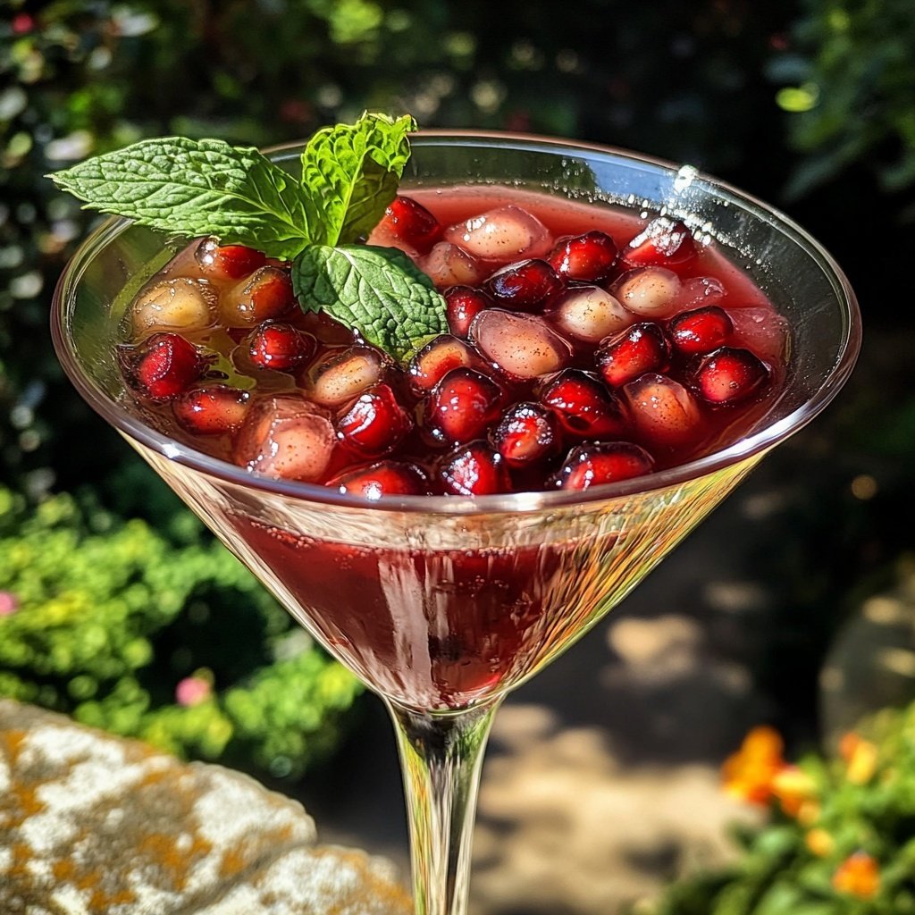 Pomegranate Spice Martini