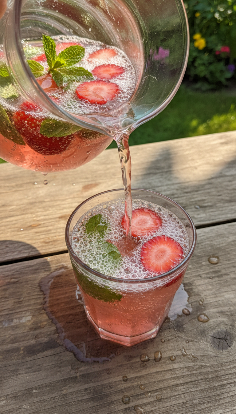 Sparkling Strawberry Lemonade