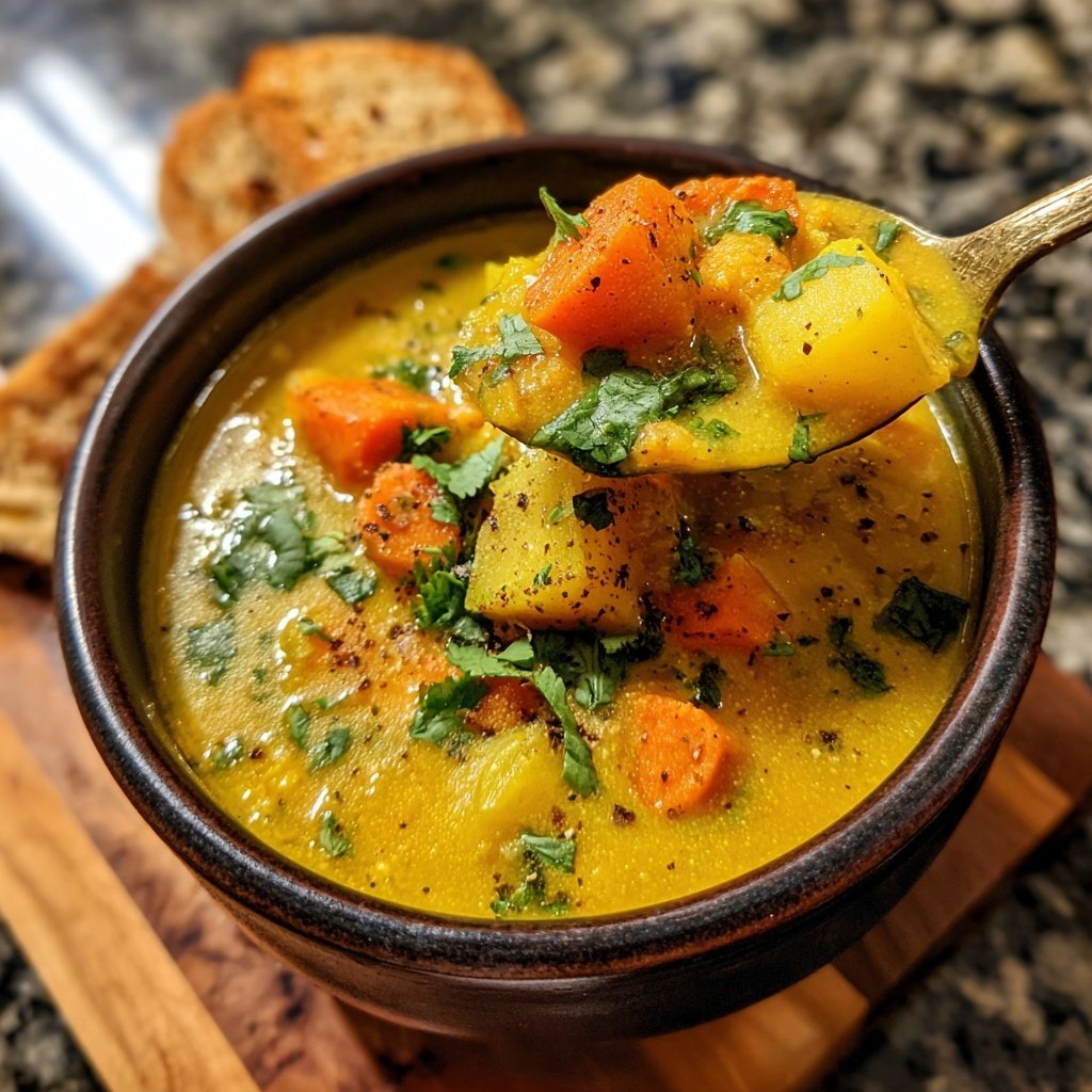Golden Turmeric Veggie Soup