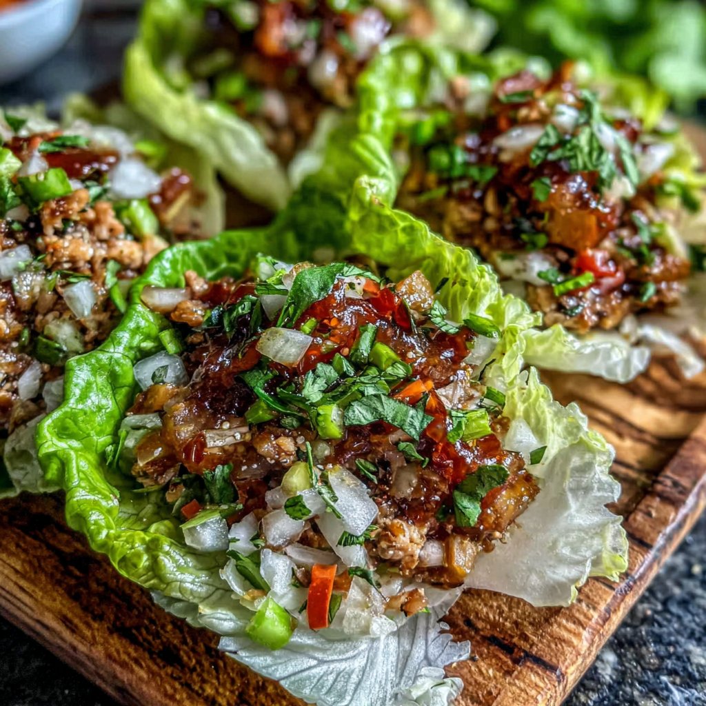 Chili-Lime Turkey Lettuce Wraps